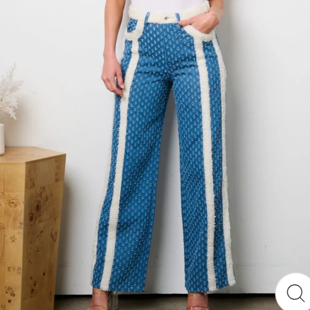 Sherpa Eyelet Pants 100% Cotton - Picture 3 of 6